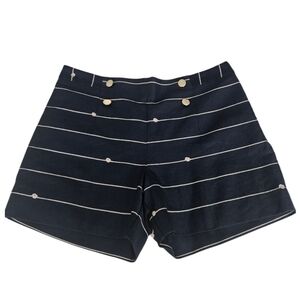 NWT The Limited Navy and White Striped Shorts Higth Wasited